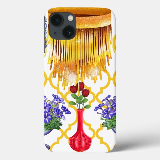 Anpassningsbar iPhone 13/iPad Case - White Backgro (Baksida)