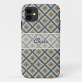 Anpassningsbar Iphone Brown Grått fodral
