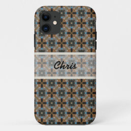 Anpassningsbar Iphone Brown Red-fodral