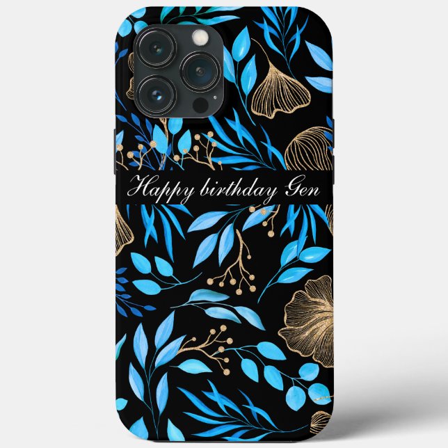 Anpassningsbar iphone case Guld Färg Lägg till dit (Baksida)