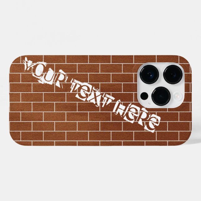 Anpassningsbar iphone case i brickmuskel (Baksida (horisontell))