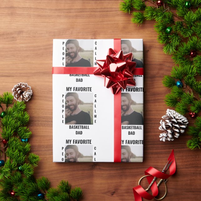 Anpassningsbar Iports pappa Sports mamma-fotomall Presentpapper (Julgåva)