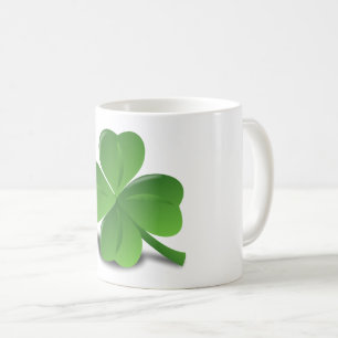 Anpassningsbar Irish Lucky Shamrock Lycklig St Pat Kaffemugg