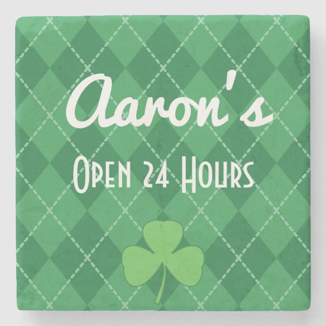 Anpassningsbar Irish Stone Drink Underlägg Gift (Framsidan)