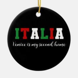 Anpassningsbar Italia Italien Resa Souvenir julgåv Julgransprydnad Keramik