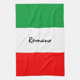 Anpassningsbar Italienska-amerikanska Flagga Kitch Kökshandduk