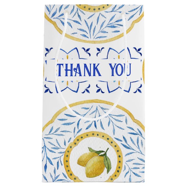 Anpassningsbar Italienska Tile Lemon Small Gift-bl (Framsidan)