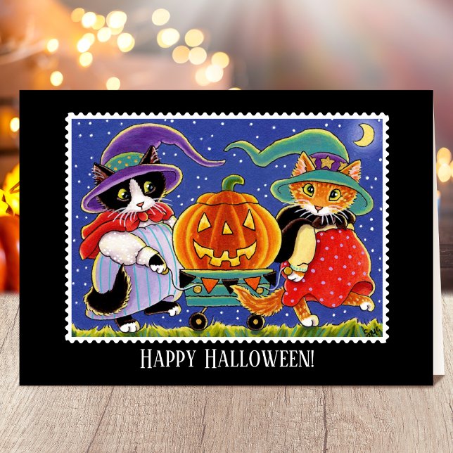 Anpassningsbar Jack O'Lantern Halloween-kodkort Kort (Skapare uppladdad)