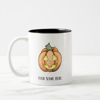 Anpassningsbar “Jackie The Pumpkin” -mugg Två-Tonad Mugg