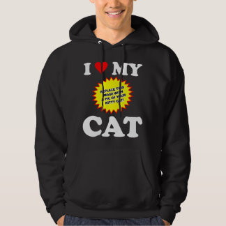 ANPASSNINGSBAR Jag älskar min katt Sweatshirt