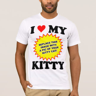 ANPASSNINGSBAR Jag älskar min katt T-shirt
