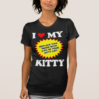 ANPASSNINGSBAR Jag älskar min katt Tee Shirt