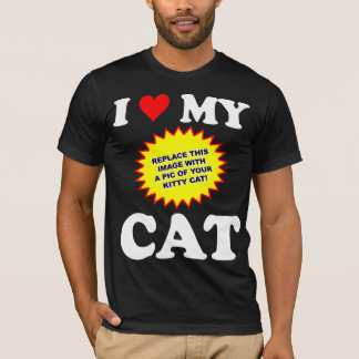 ANPASSNINGSBAR Jag älskar min katt Tee Shirt