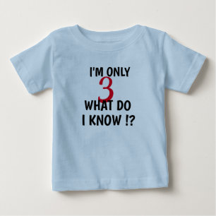 Anpassningsbar: Jag är bara tre personifierade å T Shirt