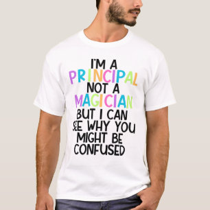 Anpassningsbar jag är huvudman, inte magiker t shirt