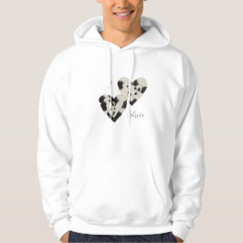 Anpassningsbar "Jag är i Kärlek" tvåhjärtad Hoodie