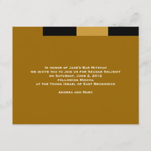 Anpassningsbar Jake Seudah Card 2 Inbjudningar