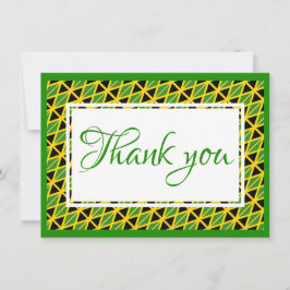 Anpassningsbar JAMAICA FLAGGA Tack Kort