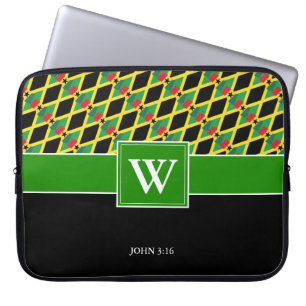 Anpassningsbar JAMAICA GHANA Monogram Laptop Fodral