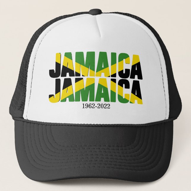 Anpassningsbar JAMAICA JAMAICA 60-årsjubileum Keps (Framsida)