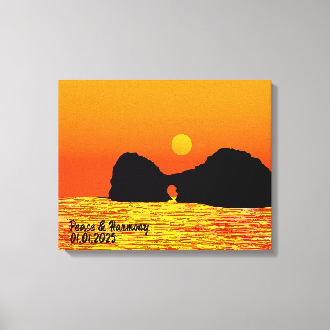 Anpassningsbar Japan Ligcape Travel Aesthetic Colo Canvastryck (Framsida)