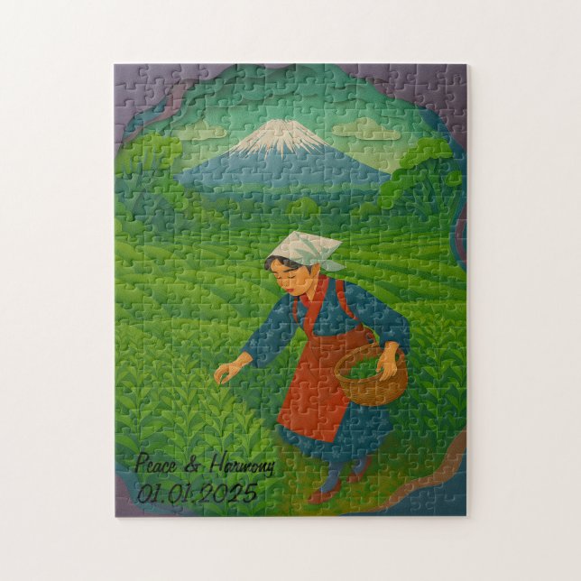 Anpassningsbar Japan Travel Ligcape Aesthetic mt.F Pussel (Vertikal)