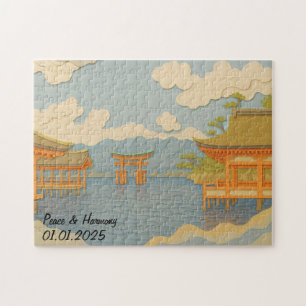 Anpassningsbar Japan Travel Ligcape Aesthetic Shri Pussel
