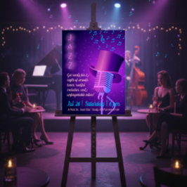 Anpassningsbar Jazz Night Retro Poster