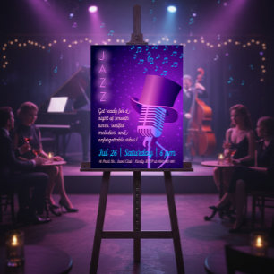 Anpassningsbar Jazz Night Retro Poster