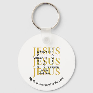 Anpassningsbar JESUS Waymaker Christian Nyckelring