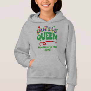 Anpassningsbar Jigszle Puzzle Queen Location Date T Shirt