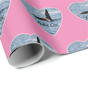 Anpassningsbar John Coe Orca Späckhuggare Rosa Presentpapper