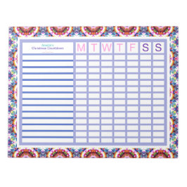 Anpassningsbar Jolly jul ADHD Girls Womens Planner Anteckningsblock