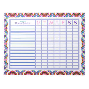 Anpassningsbar Jolly jul ADHD Girls Womens Planner Anteckningsblock