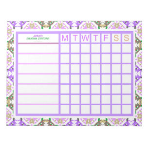 Anpassningsbar Jolly jul ADHD Girls Womens Planner Anteckningsblock