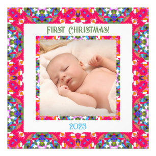 Anpassningsbar Jolly jul Photo Bild Ram Skriv ut Fototryck