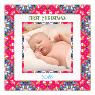 Anpassningsbar Jolly jul Photo Bild Ram Skriv ut Fototryck