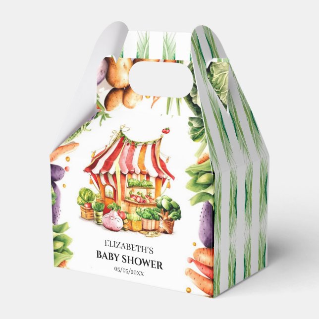 Anpassningsbar Jordbrukares babyskor på marknaden Presentaskar (Framsidan Sidan)