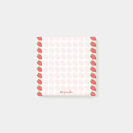 Anpassningsbar Jordgubbar Post-it Block