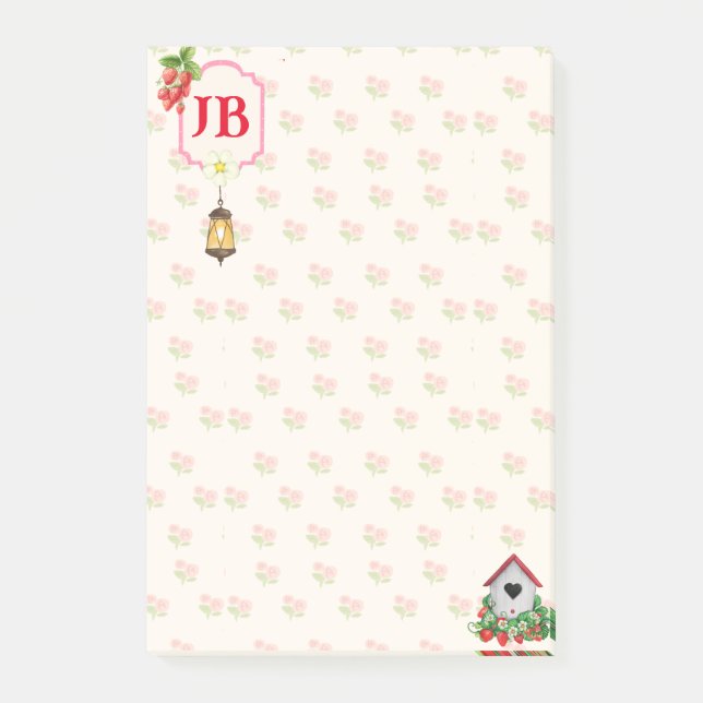 Anpassningsbar jordgubbe Post-it® Notes Post-it Block (Framsida)