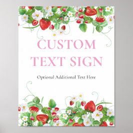 Anpassningsbar | Jordgubbsbärsbärsskläder Poster