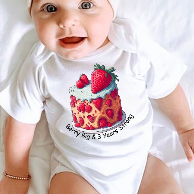 Anpassningsbar jordgubbspengen Berry Big och tre å T Shirt (Skapare uppladdad)
