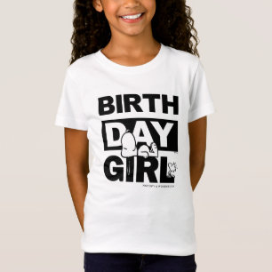 Anpassningsbar Jordnötter Snoopy Birthday Girl T Shirt