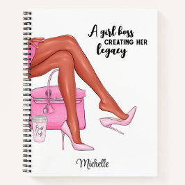 Anpassningsbar Journal, Personlig Black Girl Noteb