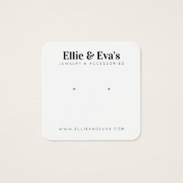 Anpassningsbar-judekort för Visning i ren modern u Fyrkantigt Visitkort