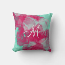 Anpassningsbar judton Abstrakt Monogram Namn Throw
