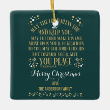 Anpassningsbar Jul Blating Numbers 6:24-26 Foto