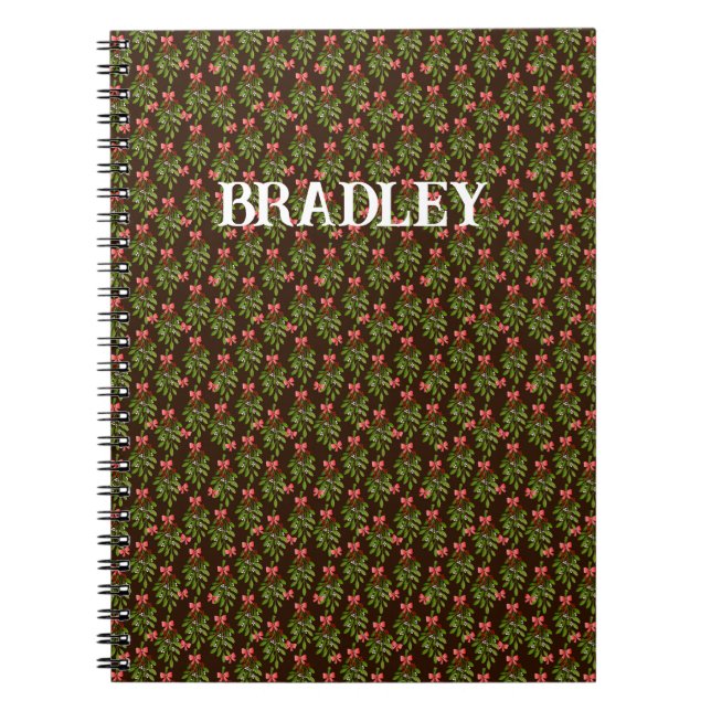 Anpassningsbar Jul Hollies - bärbar dator Anteckningsbok (Framsidan)