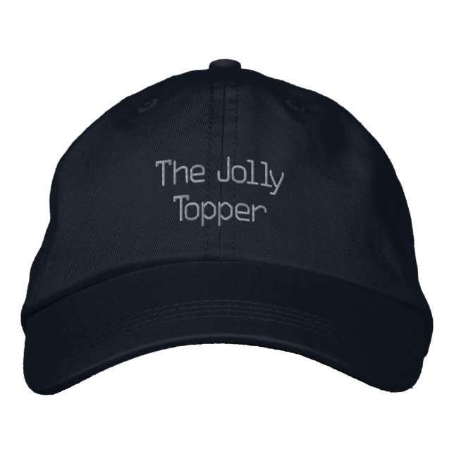 Anpassningsbar Jul Jolly Topper-texten tryckt Broderad Keps (Framsida)