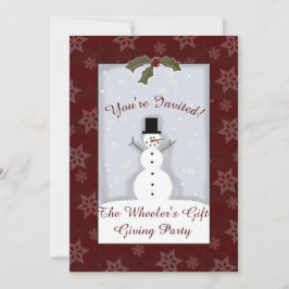 Anpassningsbar jul Party Inbjudan